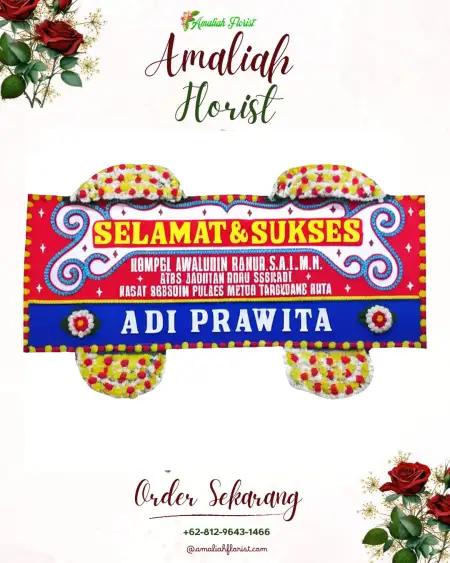 Papan Bunga Ucapan Selamat Gegersimo